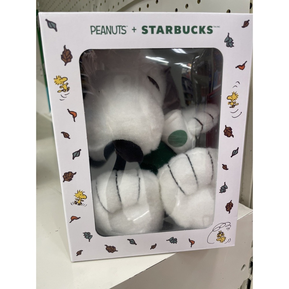 Starbucks Peanuts Snoopy Barista Plush Green Apron Fall 2026 NIB